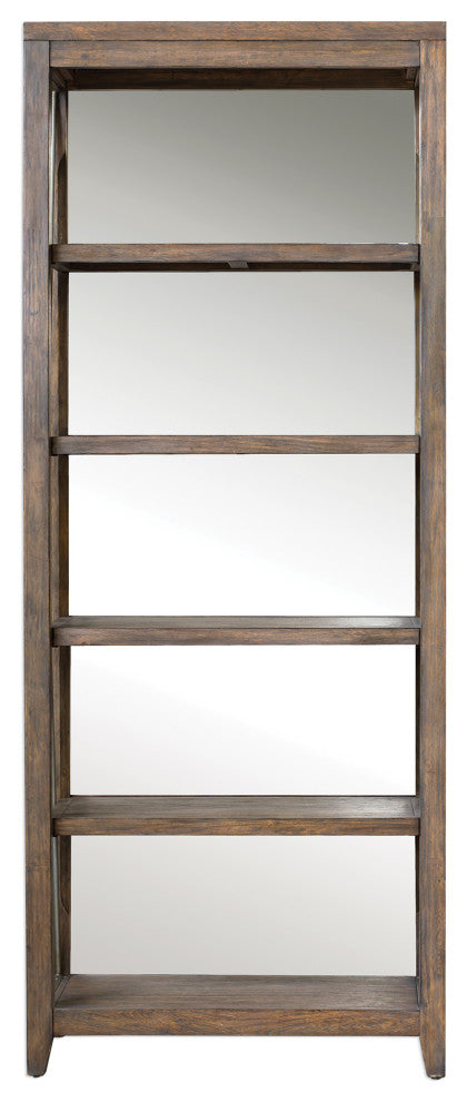 Uttermost Delancey Weathered Oak Etagere