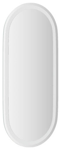 vidaXL LED Bathroom Mirror Wall Mounted Bathroom Vanity Mirror with Lights Oval
