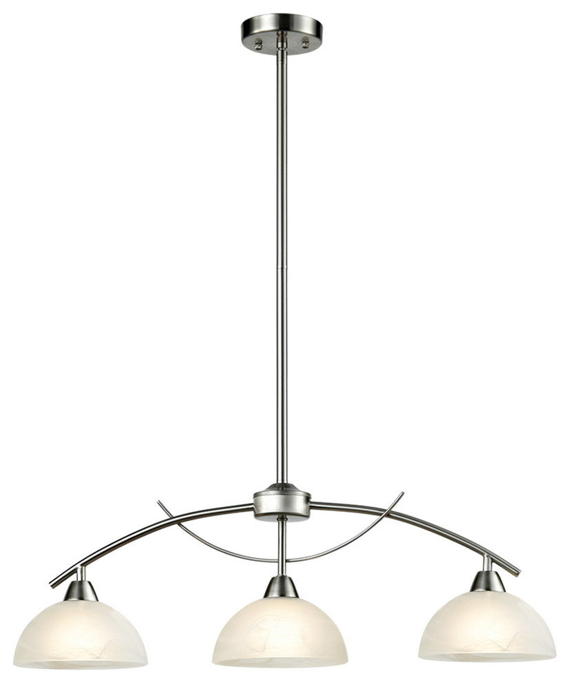 Arched Multi-Light Kitchen Island Lighting, 3-Light-Bn
