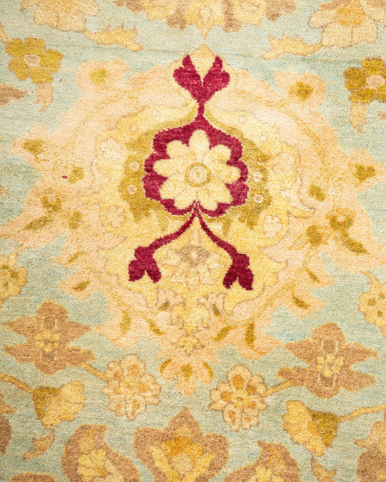 Mogul, One-of-a-Kind Hand-Knotted Area Rug Light Blue, 8' 2" x 10' 1"