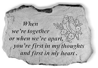"When We're Together" Garden Stone