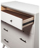 Benzara BM172833 Mahogany Wood Multifunctional Chest, White
