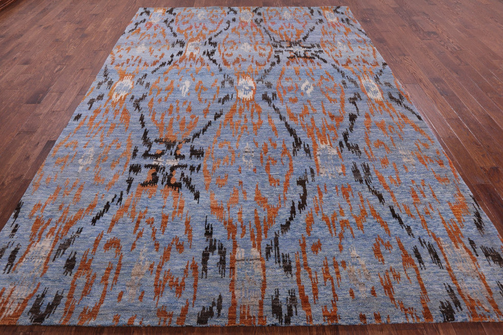 Moroccan Handmade Wool Rug 8' 10" X 12' 0" Q9299