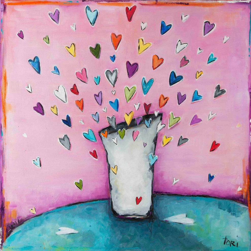 "Filled to the Brim With Love" Print on Canvas by Tori Campisi