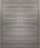 Sliding Double Pocket Closet Doors 72 x 80 | Planum 0010 Ginger Ash