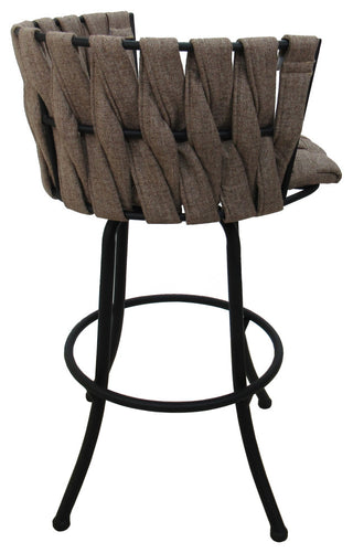 Metalona Extra Tall Bar StoolBar Stool, Basin Beige, Black, 34"