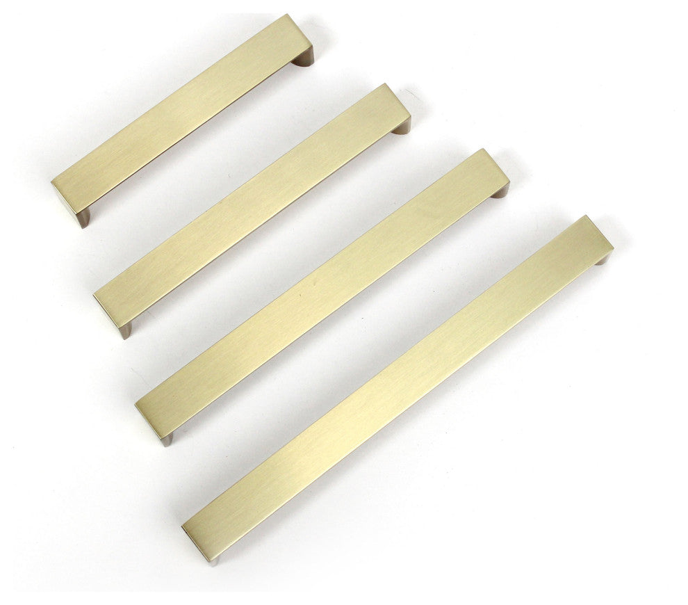 Dowell Series 3007 Handles, 10 Pack, Brushed Brass, 128mm / 5" CTC