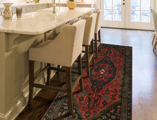Semi Antique Waymon Red/Gray Rug, 3'7x7'5