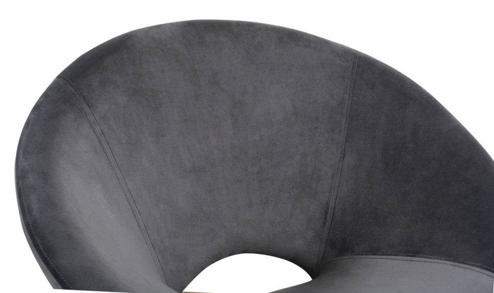 TOV Furniture Nolan Grey Velvet Rocking Chair