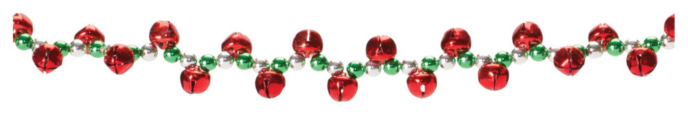 Sleigh Bell String Garland, Set of 2
