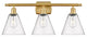 Innovations 516-3W-SG-GBC-84 3 Light Bath Vanity Light, Satin Gold