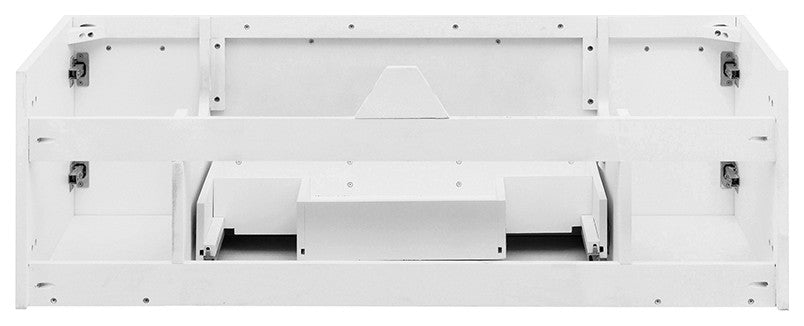 Lucera Wall Mount Double Undermount Sink Bathroom Cabinet, White, 48"