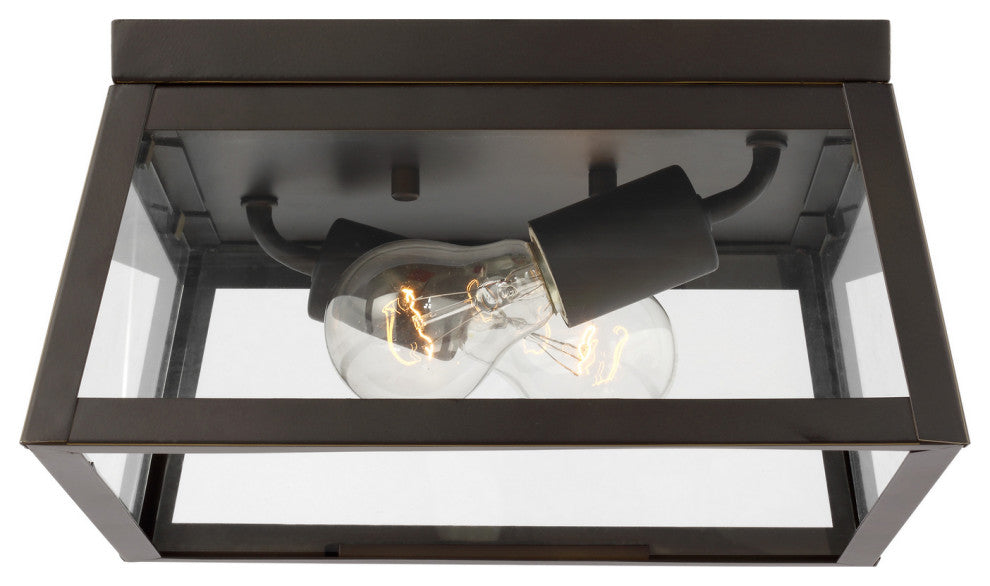Visual Comfort 7848402-71-Two Light Outdoor Flush Mount, Founders
