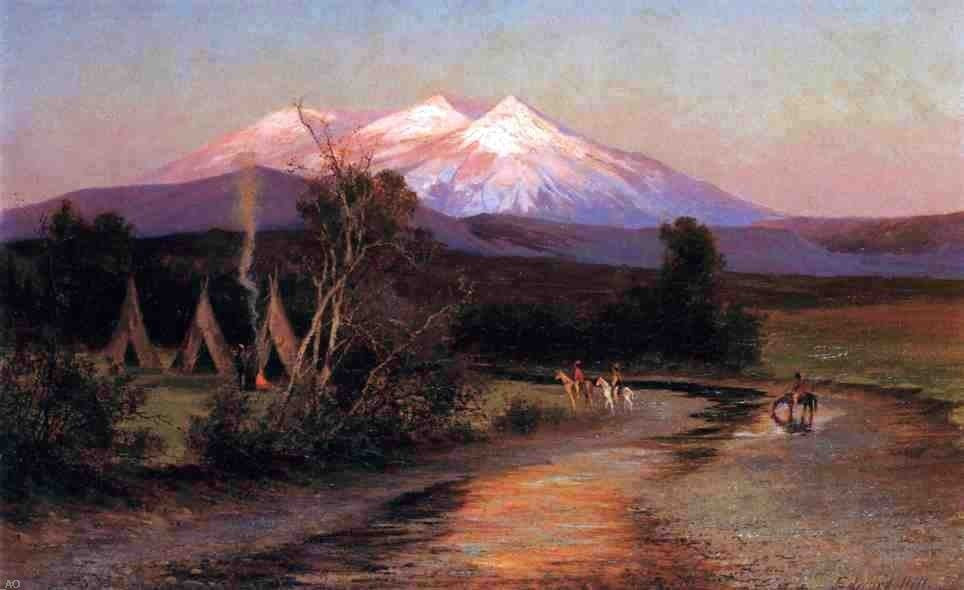 Edward Hill Sierra Blanca at Sunset Looking East from Palmilia Wall Decal