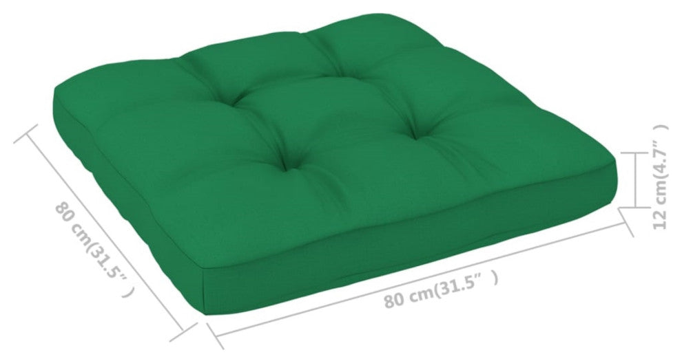 Vidaxl Pallet Sofa Cushion Green 31.5"x31.5"x4.7"