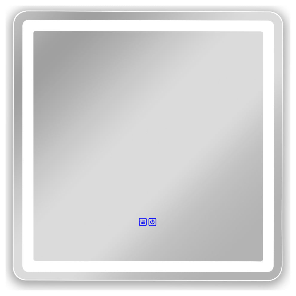 CHLOE Lighting LUMINOSITY Square TouchScreen LED Mirror