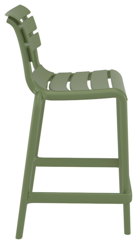 Helen Counter Stool Olive Green, Set of 2