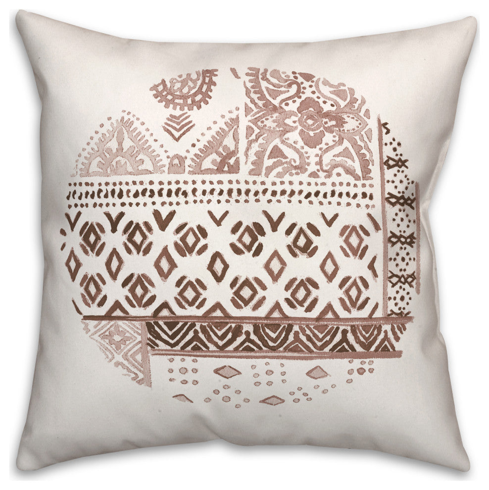 Circle Fall Pattern 6 20"x20" Spun Poly Pillow