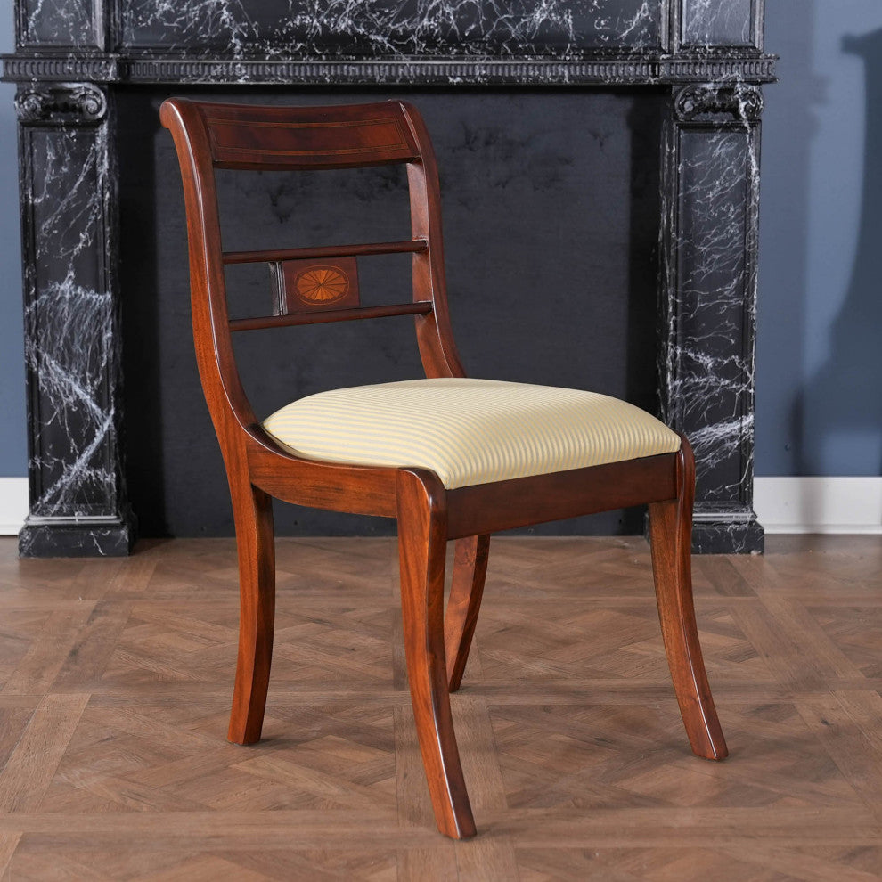 Banded Mahogany Side Chair
