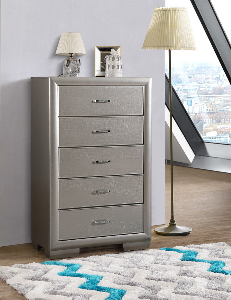 Vella Chest, Silver Champagne