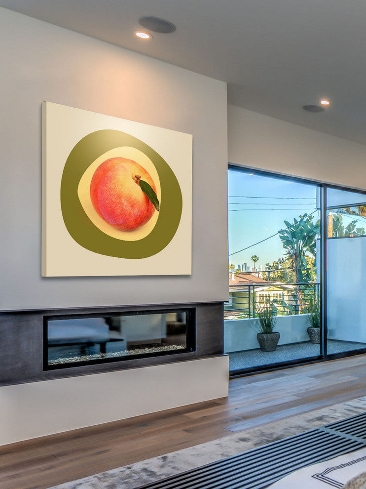 "September Peach" Painting Print on Canvas by Irena Orlov