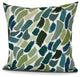 Wenstry, Geometric Print Pillow, Green, 16" x 16"