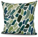 Wenstry, Geometric Print Pillow, Green, 16" x 16"