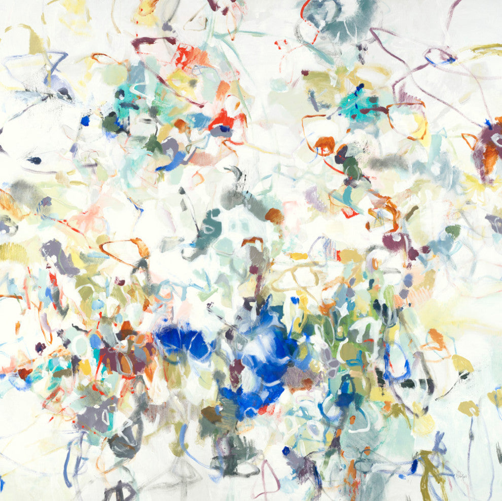 Party Time III - 84 x 84 by Lisa Ridgers