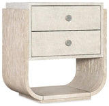 Modern Mood Two Drawer Wood Nightstand in Natural by Hooker Furniture