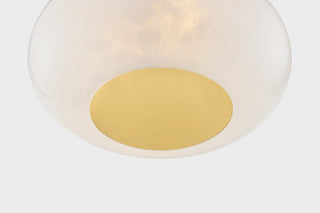 Mitzi Lottie Flush Mount Aged Brass