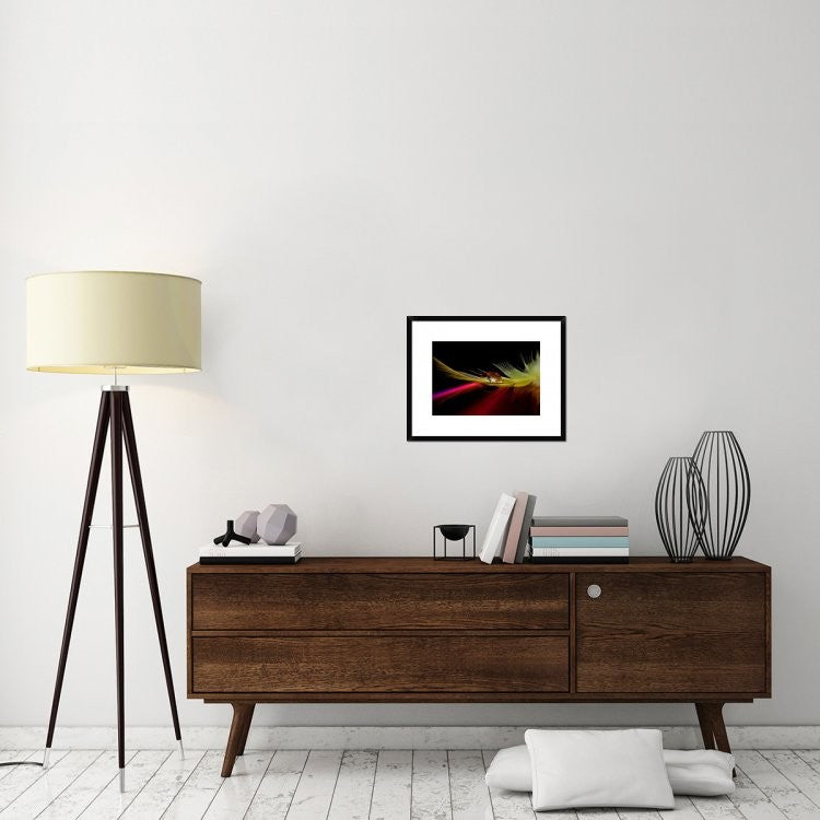 "Colors In The Drop" Framed Digital Print by Aida Ianeva, 24"x19"