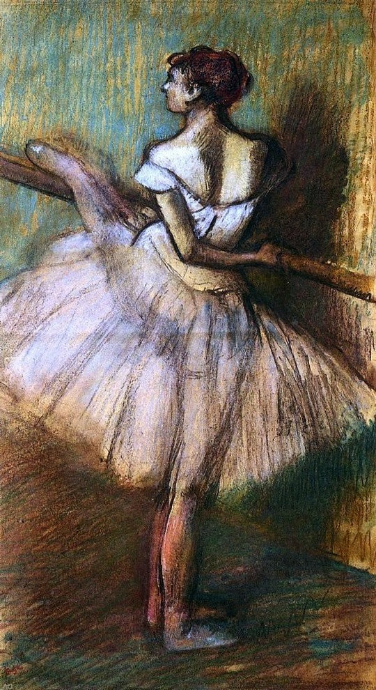 Edgar Degas Dancer at the Barre, 15"x30" Gallery Wrapped Canvas Print
