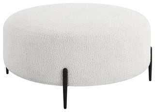 Uttermost Arles Large Plush White Ottoman