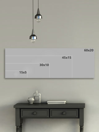"The Planets in Order" Framed Painting Print, 45x15