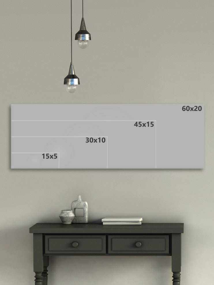"The Planets in Order" Framed Painting Print, 45x15