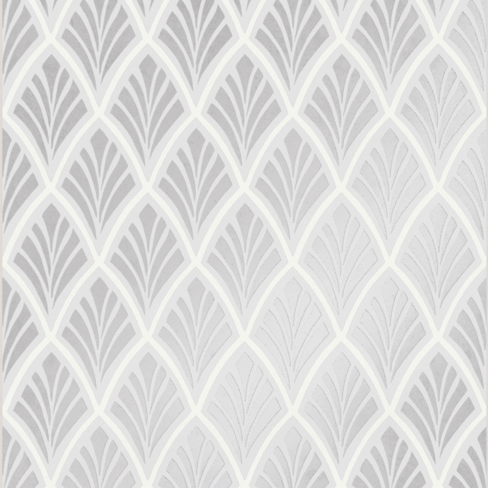 Laura Ashley Florin Wallpaper, Silver