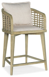 Surfrider Barrel Back Counter Stool