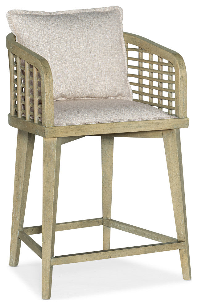 Surfrider Barrel Back Counter Stool