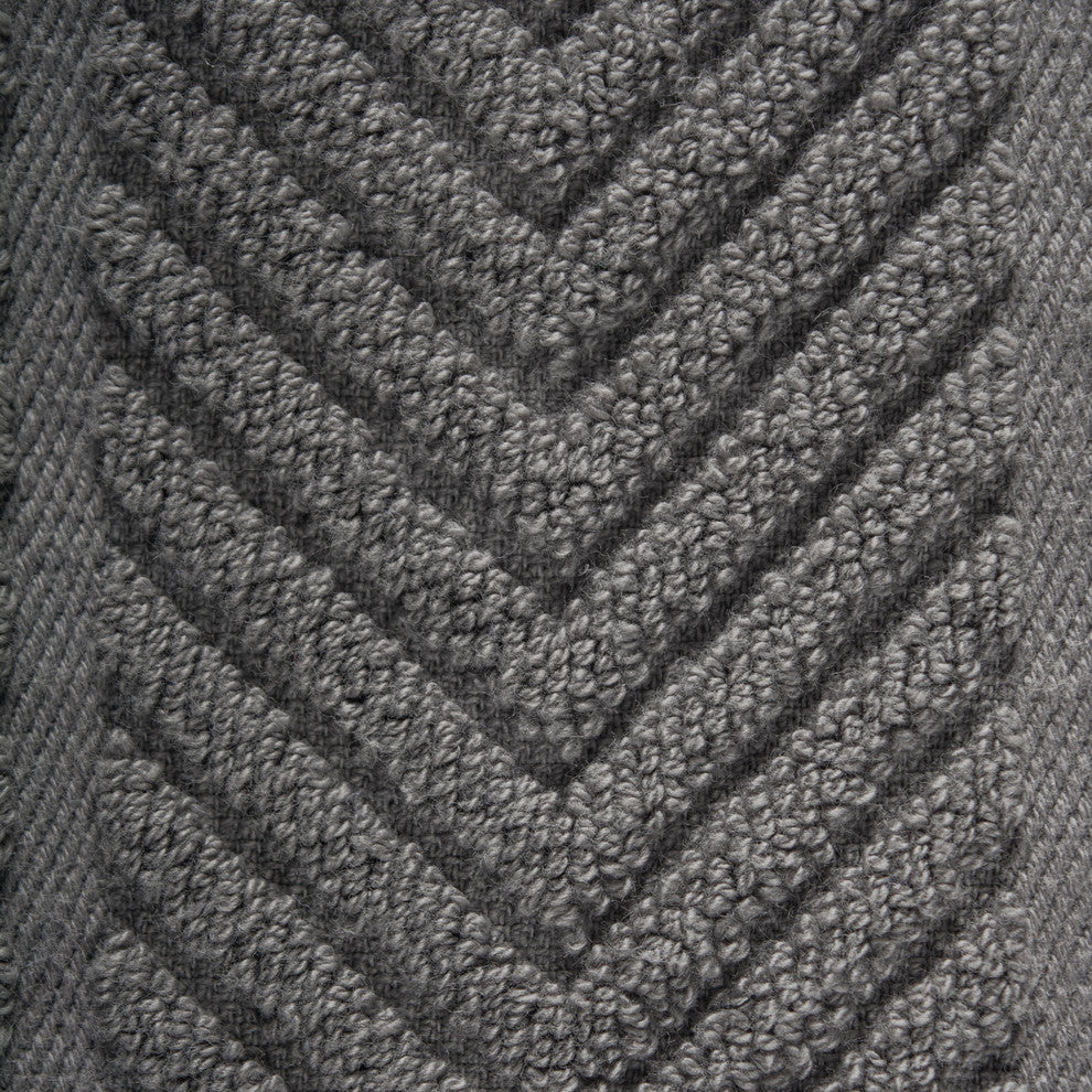 DII Gray Chevron Luxury Barmop, Set of 4
