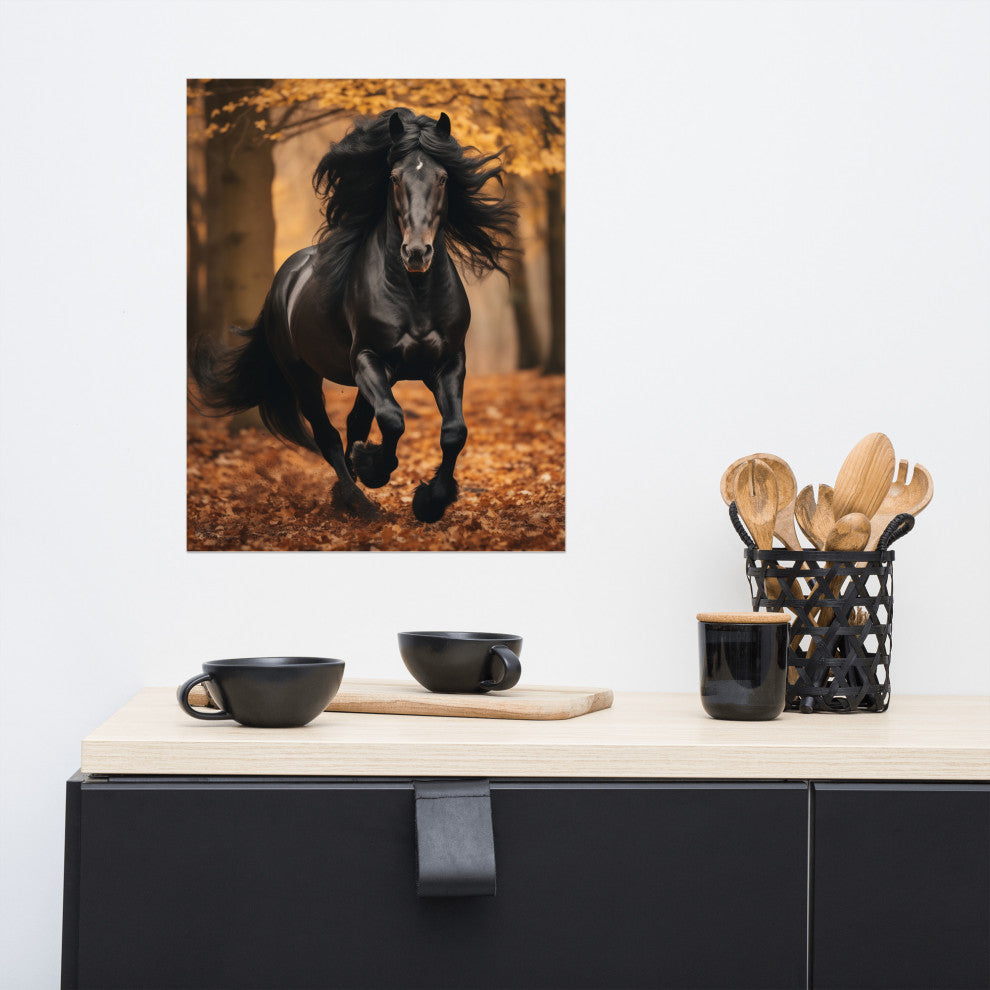 A Brush with Freedom Rustic Photorealism Digital Artwork Loose Art Print, 16" X 20"