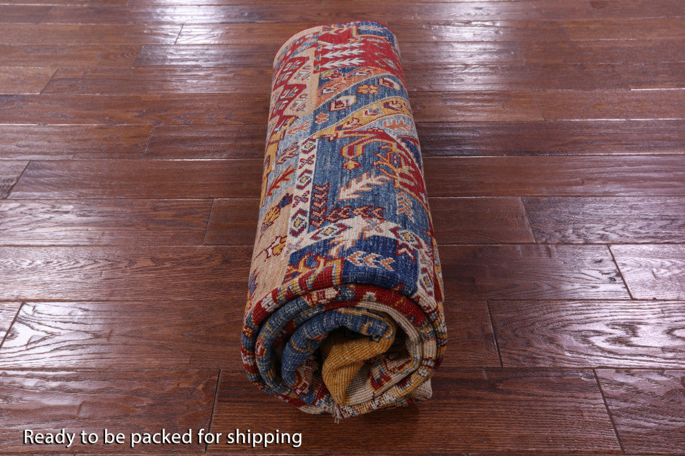 Hand Knotted Super Kazak Wool Rug 5' 7" X 7' 11" Q10951