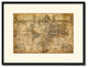 World Vintage Antique Map Wall Art, 16"x21"