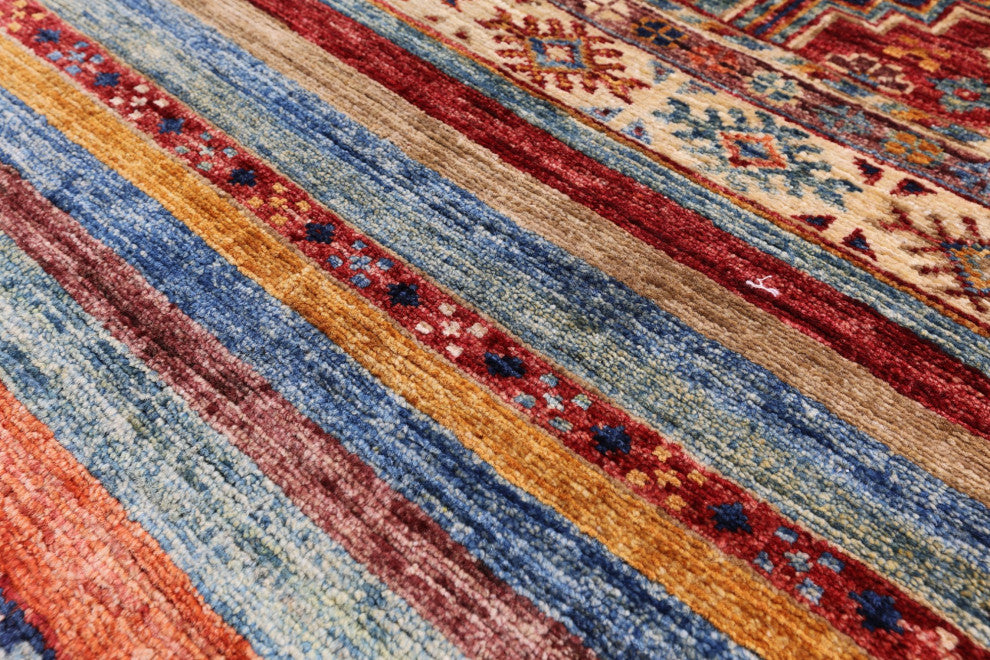 Super Kazak Khorjin Hand Knotted Wool Rug 2' 7" X 4' 0" Q11034