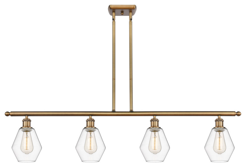 Innovations 516-4I-BB-G652-6 4-Light Island Light, Brushed Brass