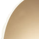 La Rachelle Scalloped Round Cocktail Table - Medium Champagne