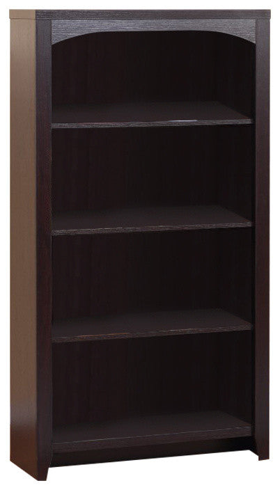Modern style 4-Tier Bookcase With 4 Open Shelves.