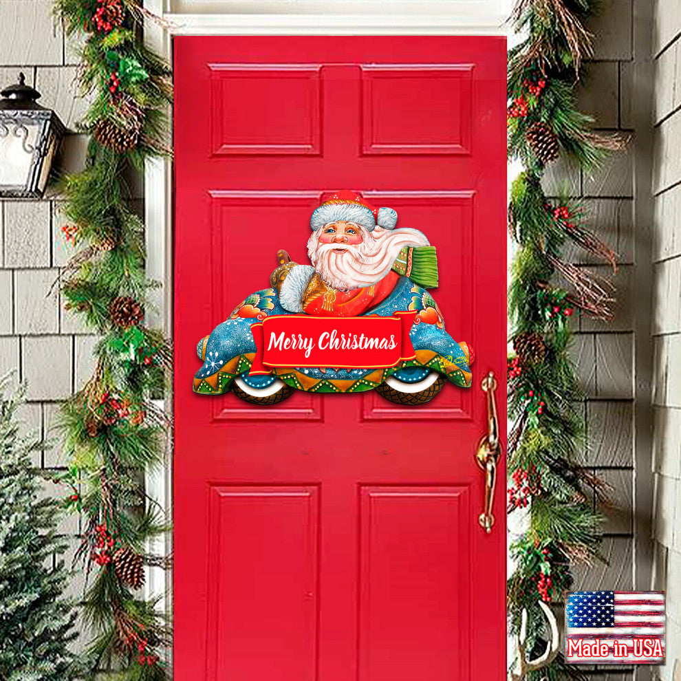Merry Christmas Santa Door Hanger