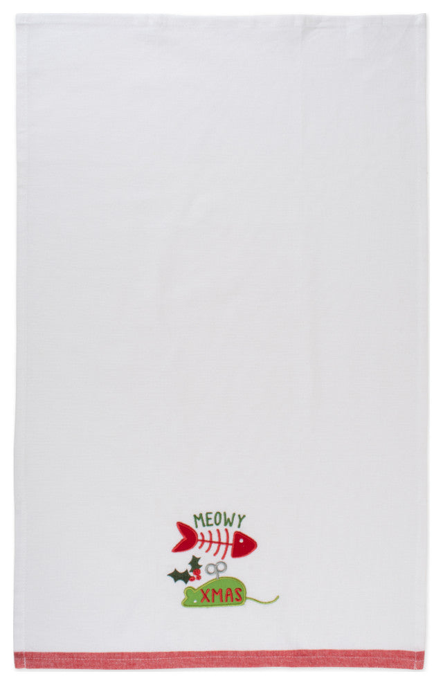 xmas Kitty Embellished Kitchen, Set Of 3