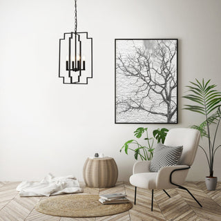 Robin 4-Light Pendant, Brass