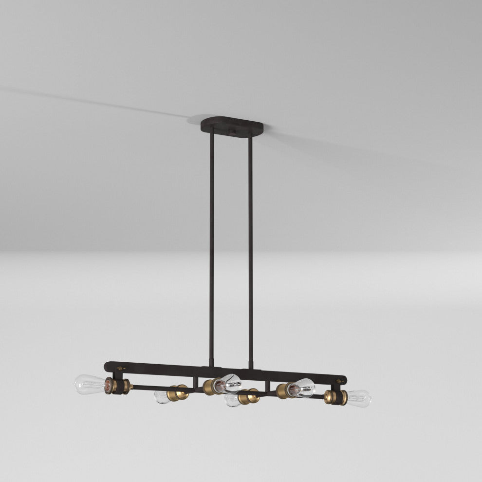 Miles 6-Light Chandelier, Vintage Bronze